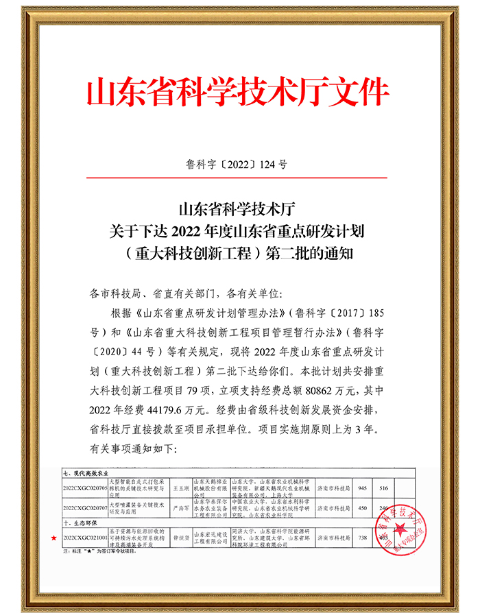 山東省科學(xué)技術(shù)廳關(guān)于下達(dá)2022年度山東省重點(diǎn)研發(fā)計(jì)劃（重大科技創(chuàng)新工程）第二批的通知.jpg